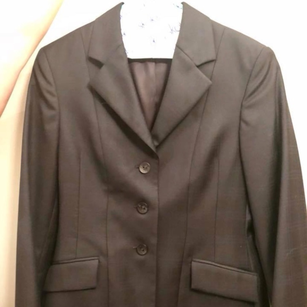 Black RJ Classics Equestrian Show Jacket, Size 10